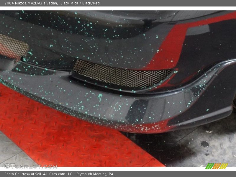 Black Mica / Black/Red 2004 Mazda MAZDA3 s Sedan