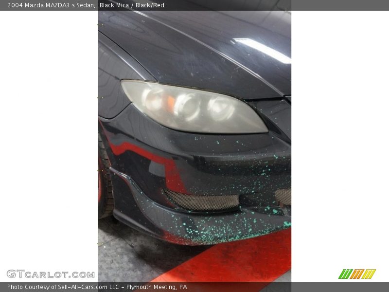 Black Mica / Black/Red 2004 Mazda MAZDA3 s Sedan