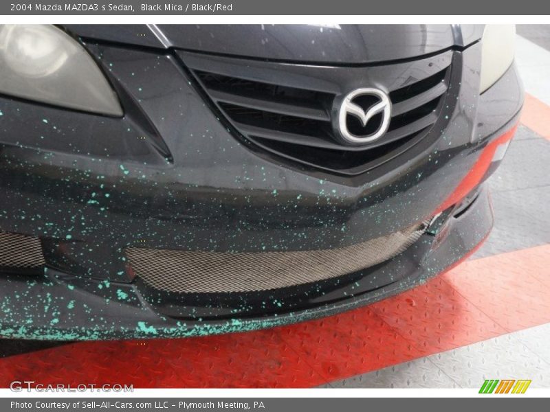 Black Mica / Black/Red 2004 Mazda MAZDA3 s Sedan