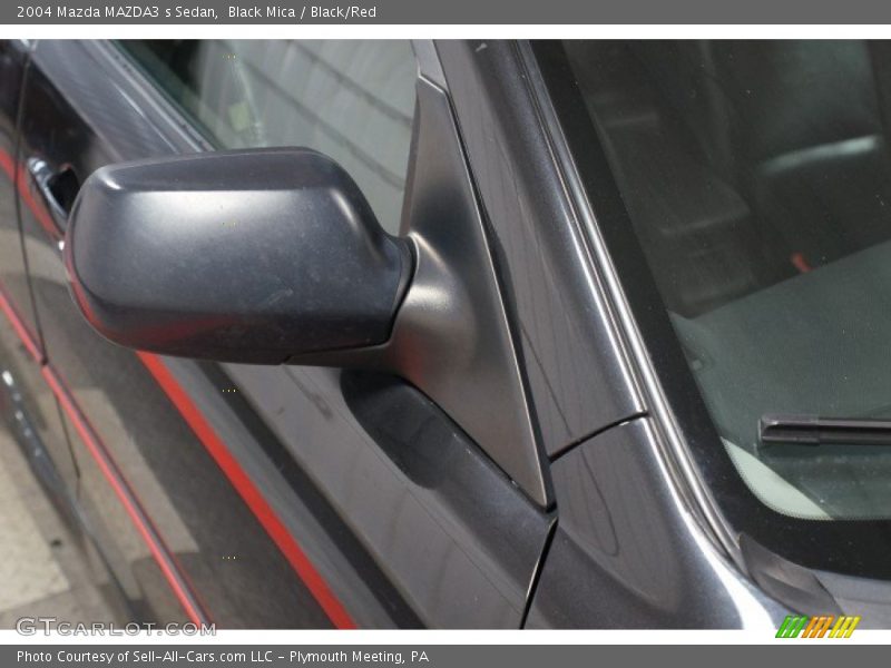 Black Mica / Black/Red 2004 Mazda MAZDA3 s Sedan