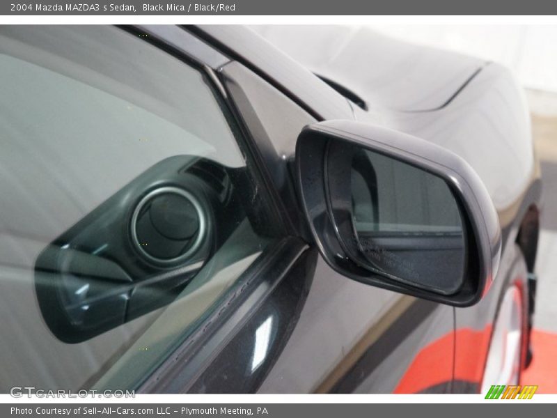 Black Mica / Black/Red 2004 Mazda MAZDA3 s Sedan