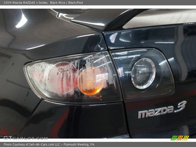 Black Mica / Black/Red 2004 Mazda MAZDA3 s Sedan