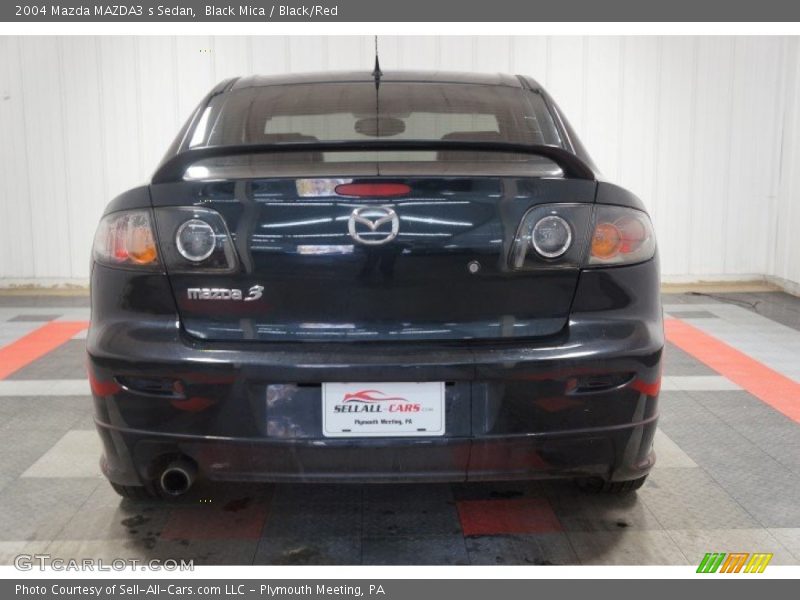 Black Mica / Black/Red 2004 Mazda MAZDA3 s Sedan