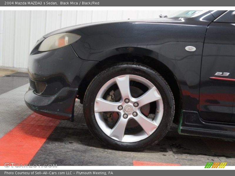 Black Mica / Black/Red 2004 Mazda MAZDA3 s Sedan