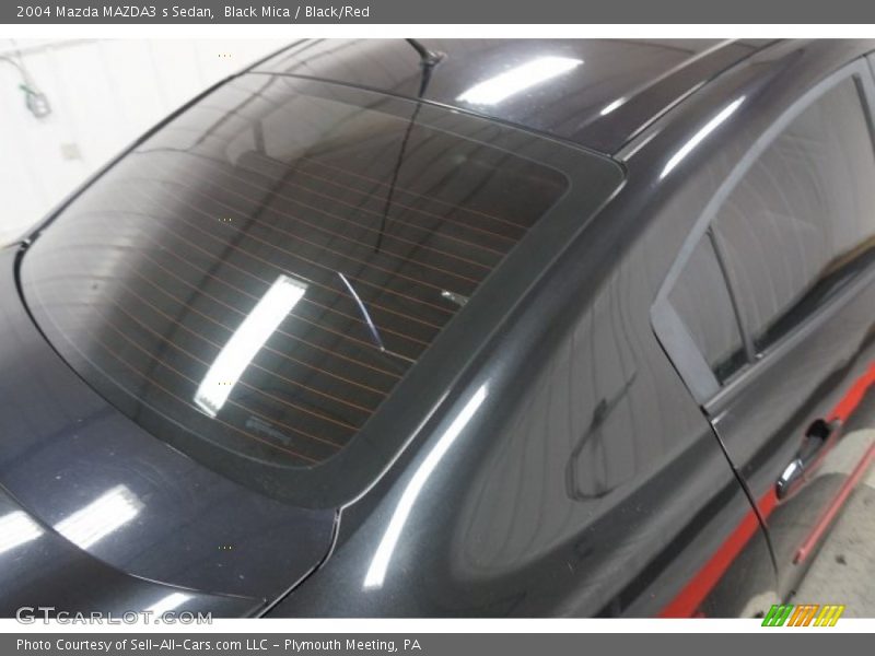 Black Mica / Black/Red 2004 Mazda MAZDA3 s Sedan