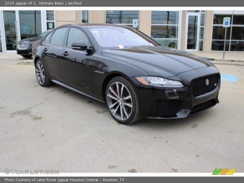 Ultimate Black / Jet/Red 2016 Jaguar XF S