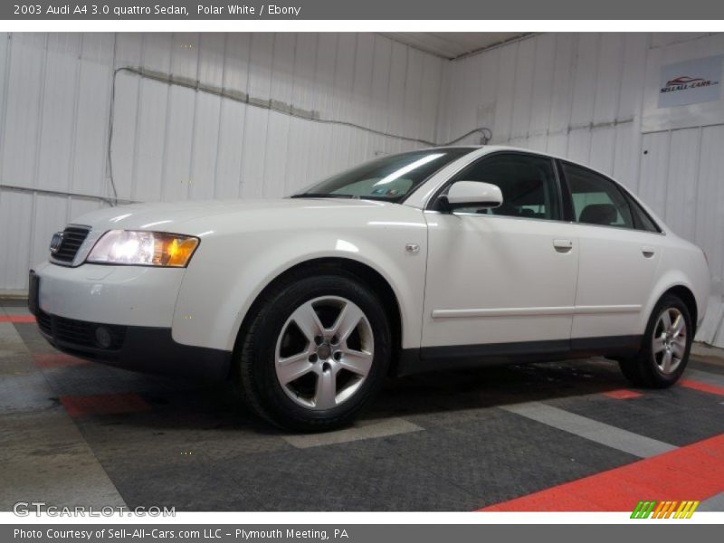 Polar White / Ebony 2003 Audi A4 3.0 quattro Sedan
