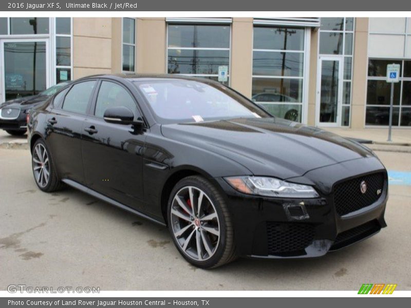Ultimate Black / Jet/Red 2016 Jaguar XF S