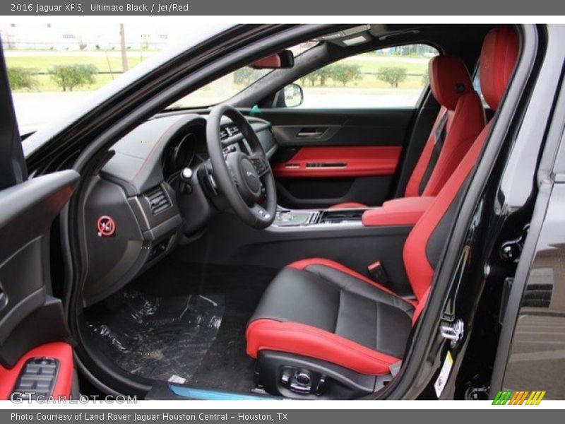 Ultimate Black / Jet/Red 2016 Jaguar XF S