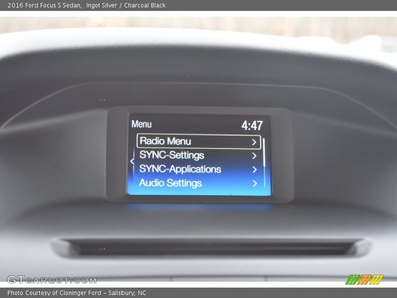 Ingot Silver / Charcoal Black 2016 Ford Focus S Sedan