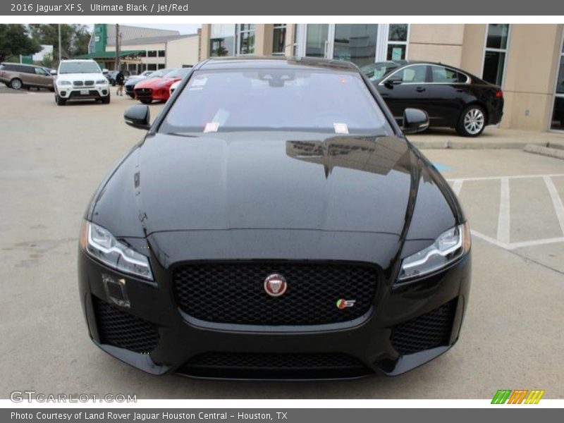 Ultimate Black / Jet/Red 2016 Jaguar XF S
