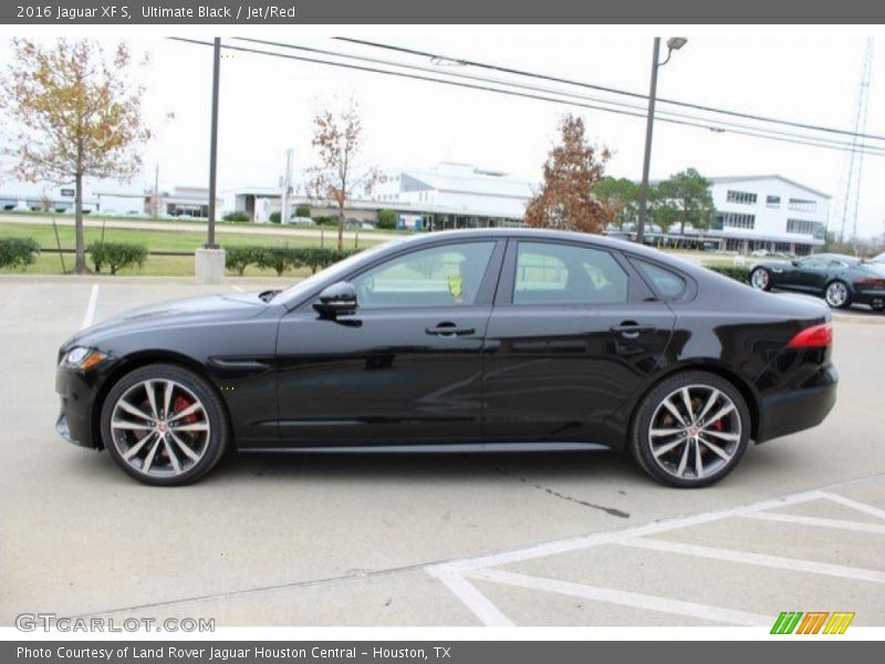 Ultimate Black / Jet/Red 2016 Jaguar XF S
