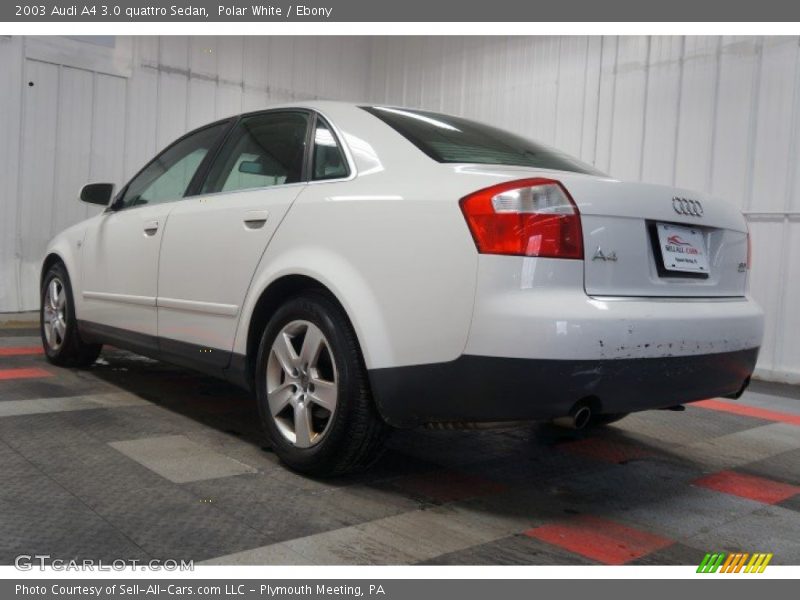 Polar White / Ebony 2003 Audi A4 3.0 quattro Sedan