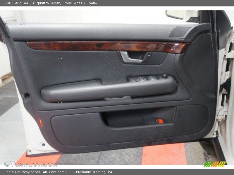 Polar White / Ebony 2003 Audi A4 3.0 quattro Sedan