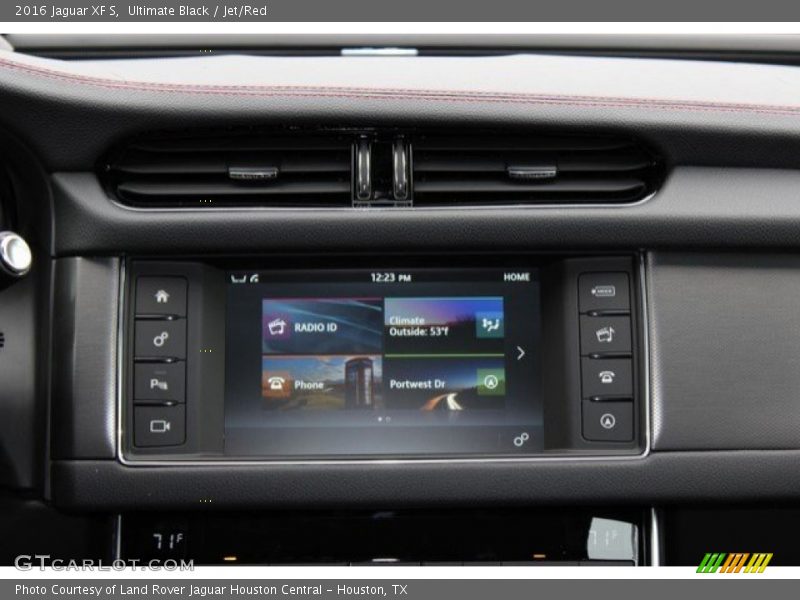 Ultimate Black / Jet/Red 2016 Jaguar XF S