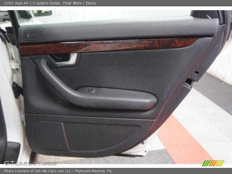 Polar White / Ebony 2003 Audi A4 3.0 quattro Sedan