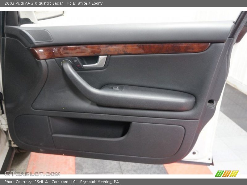 Polar White / Ebony 2003 Audi A4 3.0 quattro Sedan