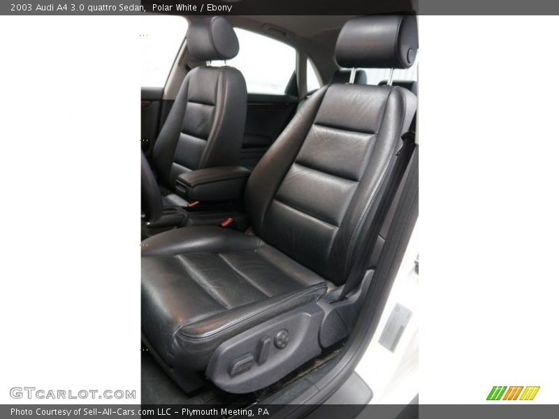 Polar White / Ebony 2003 Audi A4 3.0 quattro Sedan