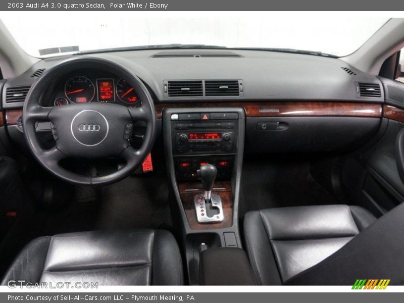 Polar White / Ebony 2003 Audi A4 3.0 quattro Sedan