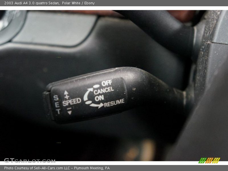 Polar White / Ebony 2003 Audi A4 3.0 quattro Sedan