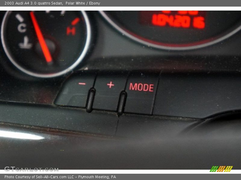 Polar White / Ebony 2003 Audi A4 3.0 quattro Sedan