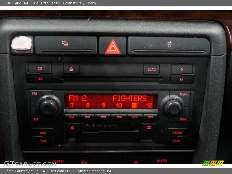 Polar White / Ebony 2003 Audi A4 3.0 quattro Sedan