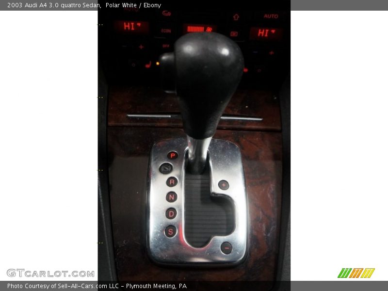 Polar White / Ebony 2003 Audi A4 3.0 quattro Sedan