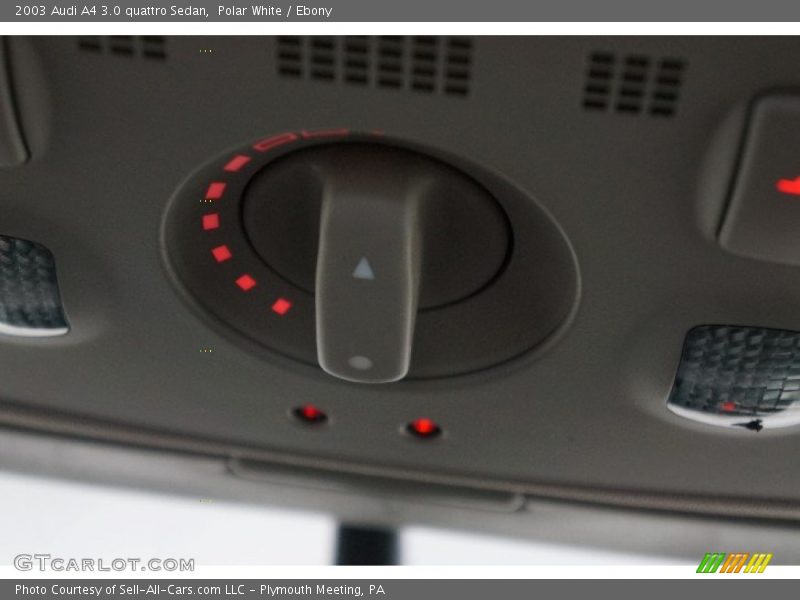 Polar White / Ebony 2003 Audi A4 3.0 quattro Sedan
