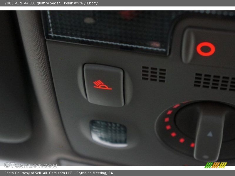Polar White / Ebony 2003 Audi A4 3.0 quattro Sedan