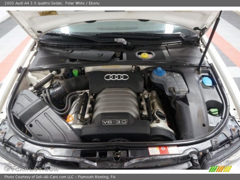 Polar White / Ebony 2003 Audi A4 3.0 quattro Sedan