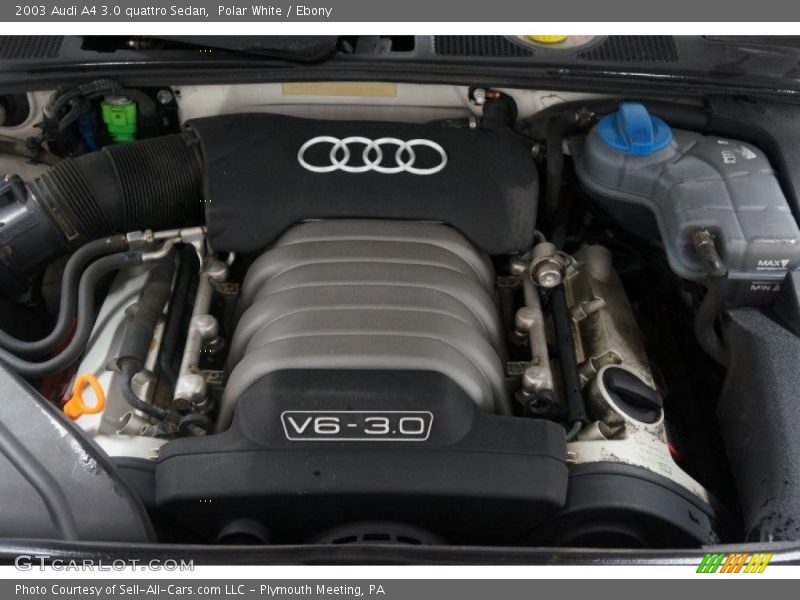 Polar White / Ebony 2003 Audi A4 3.0 quattro Sedan