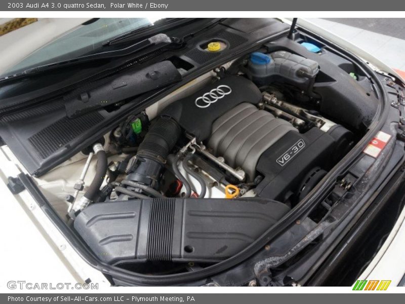 Polar White / Ebony 2003 Audi A4 3.0 quattro Sedan