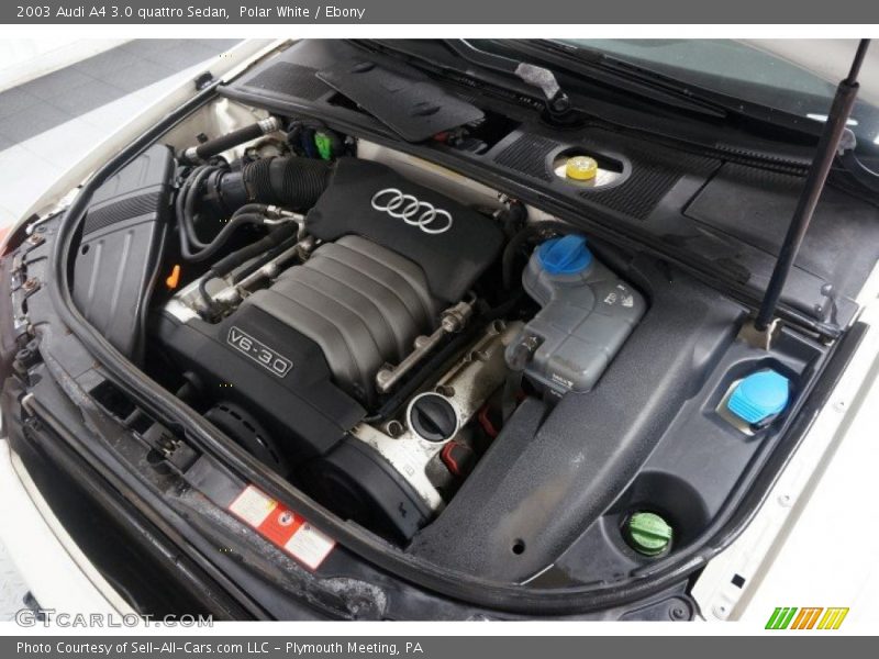 Polar White / Ebony 2003 Audi A4 3.0 quattro Sedan
