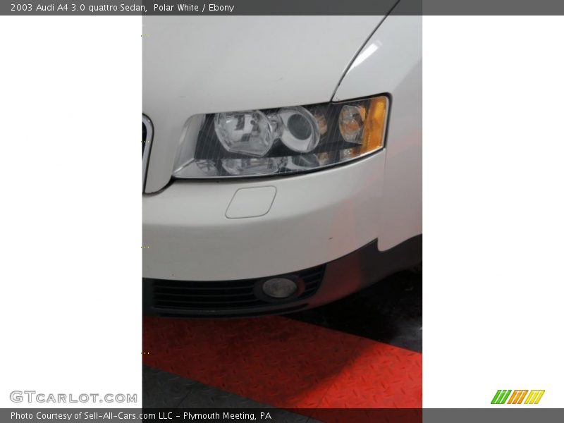 Polar White / Ebony 2003 Audi A4 3.0 quattro Sedan