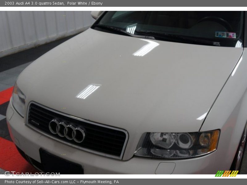 Polar White / Ebony 2003 Audi A4 3.0 quattro Sedan