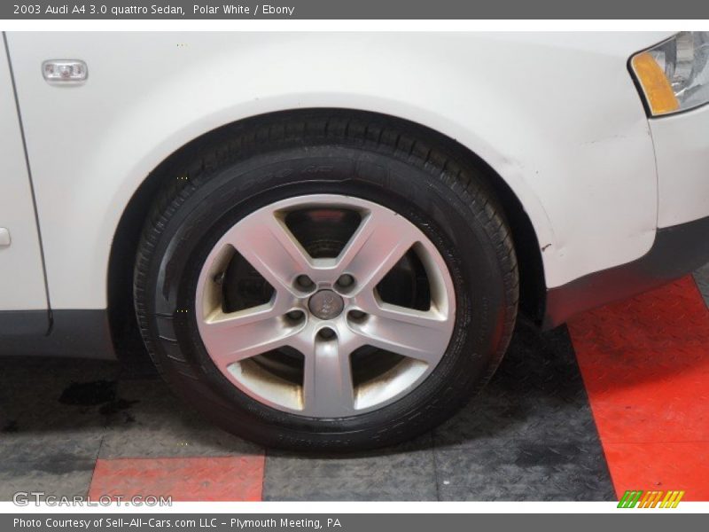 Polar White / Ebony 2003 Audi A4 3.0 quattro Sedan