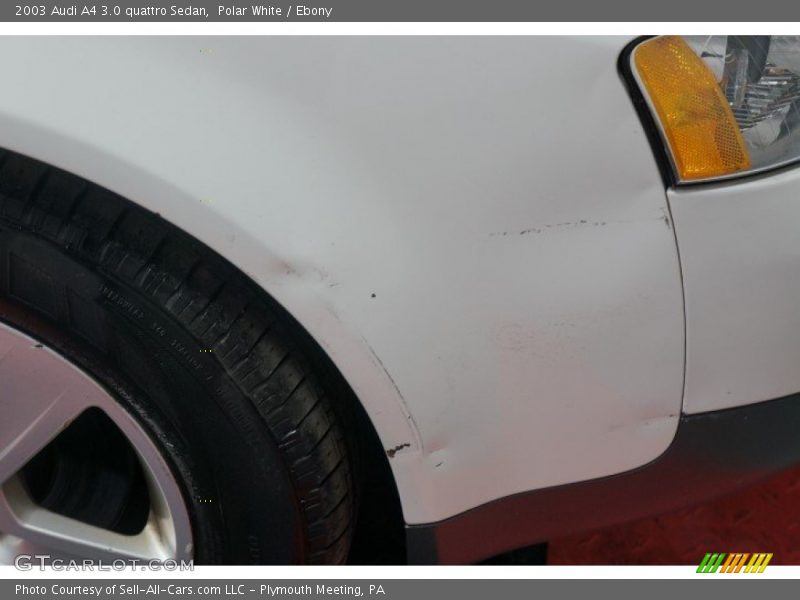 Polar White / Ebony 2003 Audi A4 3.0 quattro Sedan