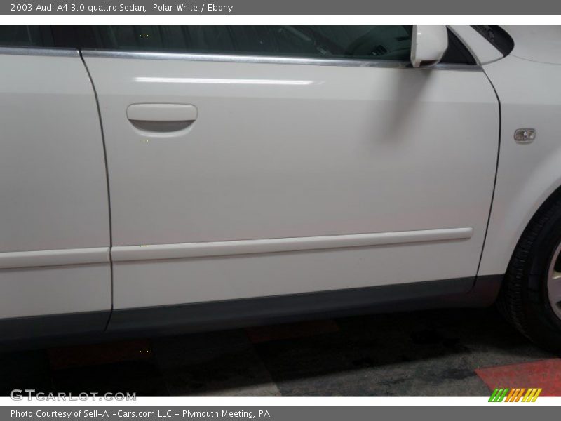 Polar White / Ebony 2003 Audi A4 3.0 quattro Sedan