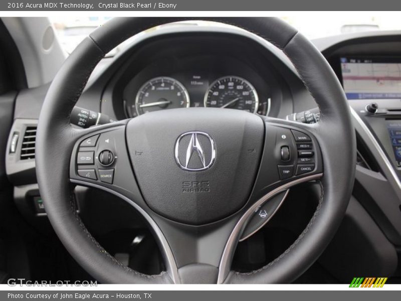 Crystal Black Pearl / Ebony 2016 Acura MDX Technology