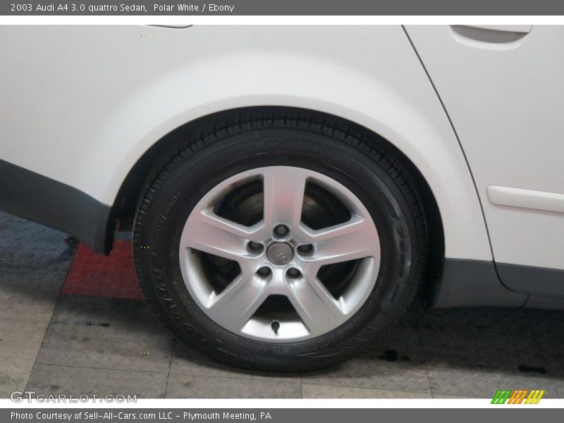 Polar White / Ebony 2003 Audi A4 3.0 quattro Sedan