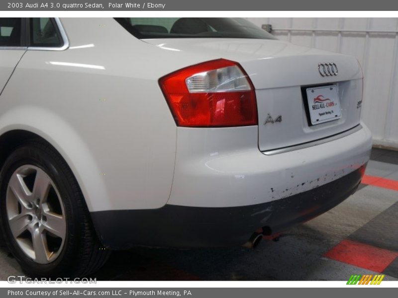Polar White / Ebony 2003 Audi A4 3.0 quattro Sedan