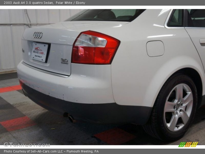 Polar White / Ebony 2003 Audi A4 3.0 quattro Sedan