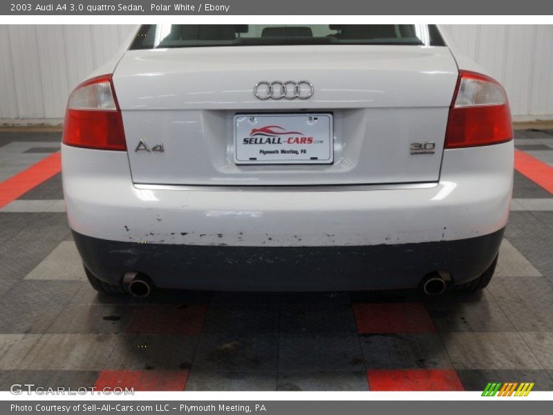 Polar White / Ebony 2003 Audi A4 3.0 quattro Sedan