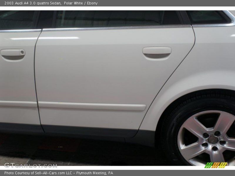 Polar White / Ebony 2003 Audi A4 3.0 quattro Sedan