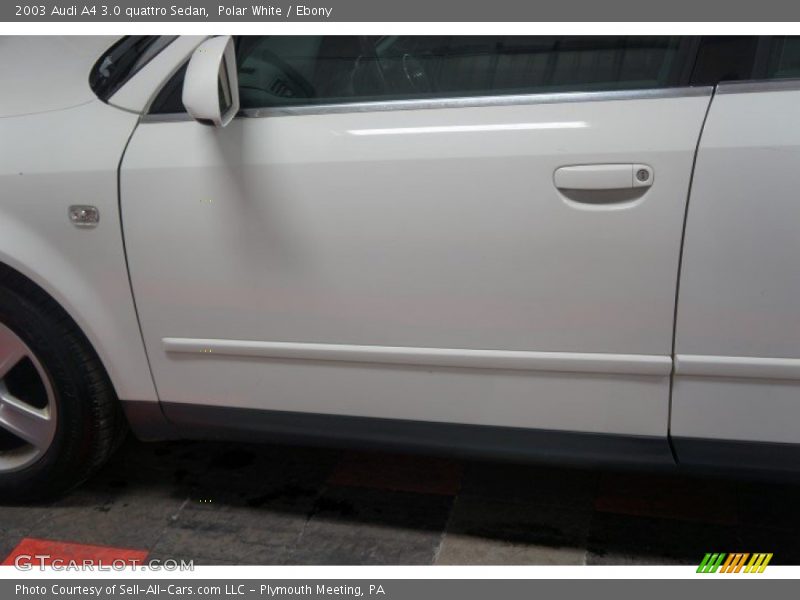 Polar White / Ebony 2003 Audi A4 3.0 quattro Sedan