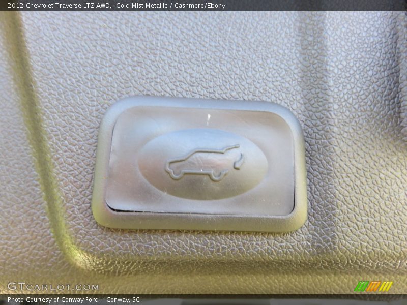 Gold Mist Metallic / Cashmere/Ebony 2012 Chevrolet Traverse LTZ AWD