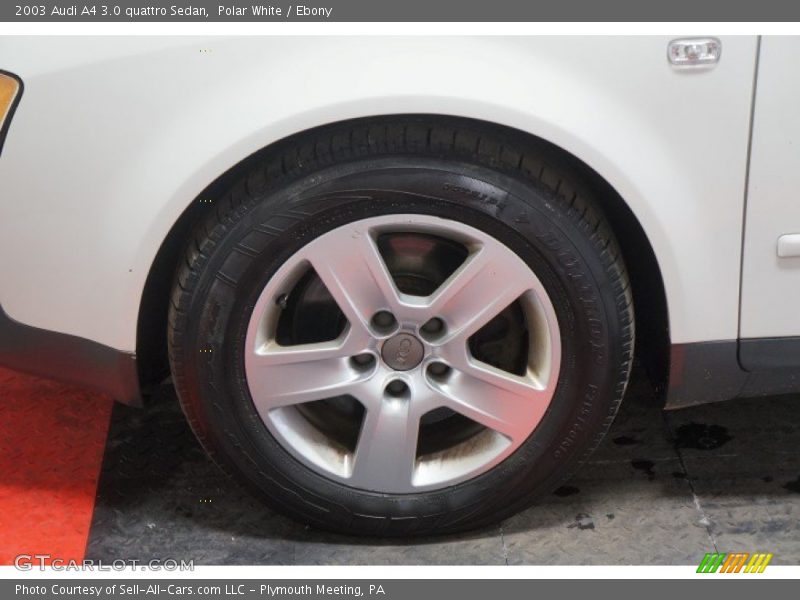 Polar White / Ebony 2003 Audi A4 3.0 quattro Sedan