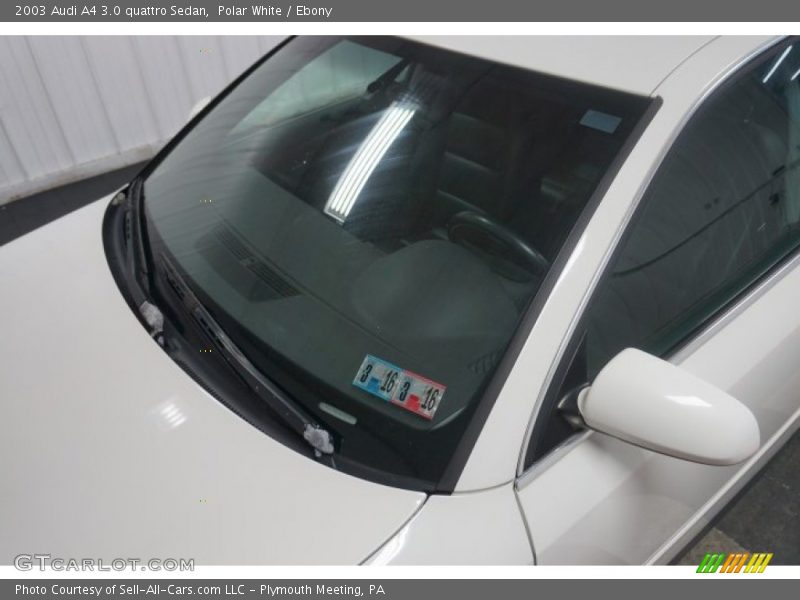 Polar White / Ebony 2003 Audi A4 3.0 quattro Sedan