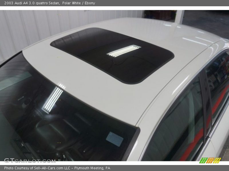 Polar White / Ebony 2003 Audi A4 3.0 quattro Sedan