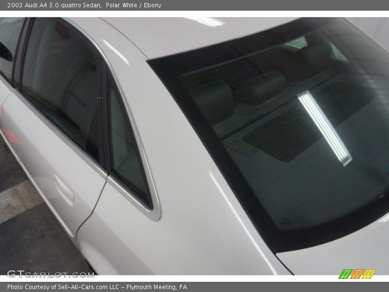 Polar White / Ebony 2003 Audi A4 3.0 quattro Sedan
